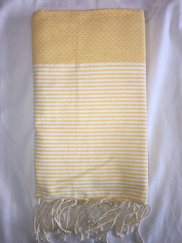 Striped Honeycomb Fouta (Sable)